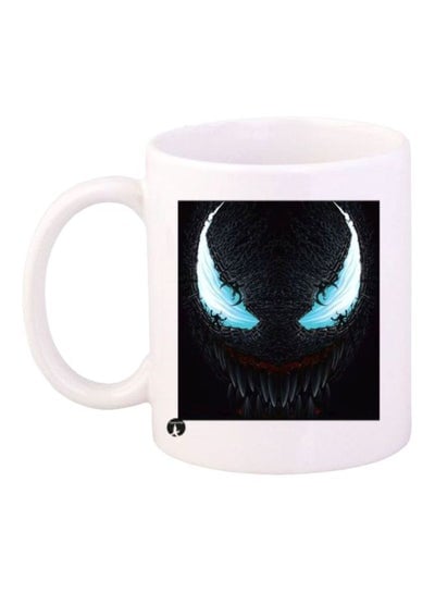 Venom Printed Coffee Mug White/Black/Blue