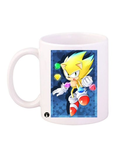 Sonic Video Game Printed Mug Blue/Red/Yellow