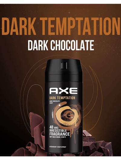 Pack Of 6 Dark Temptation Deodorant Body Spray 150x6ml