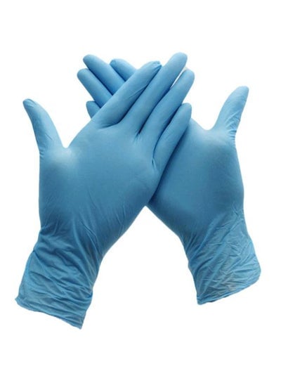 Pack Of 100 Disposable Nitrile Exam Gloves Blue