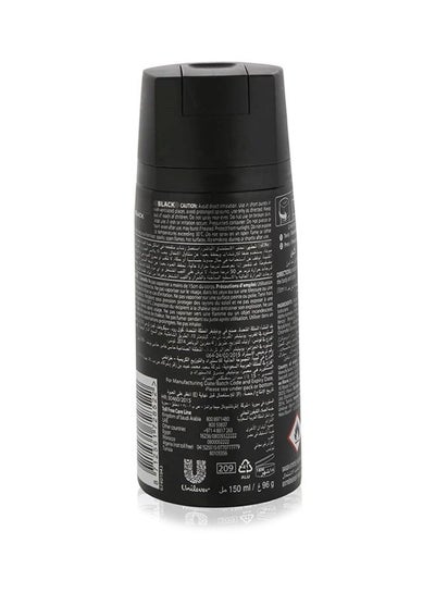 Pack Of 6 Black Deodorant Body Spray 900ml