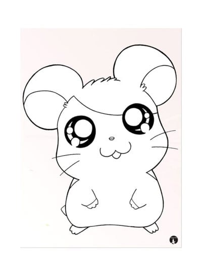 The Anime Hamtaro Mouse Pad Pink/White