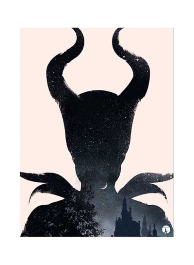 Disney Maleficent Printed Mouse Pad Black/Beige