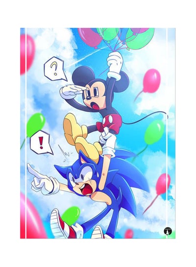 The Video Game Sonic Printed Mouse Pad Multicolour