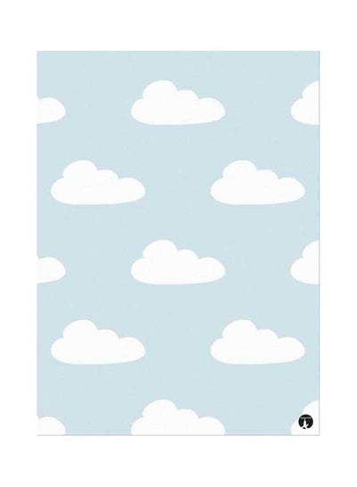 Clouds Mouse Pad Blue