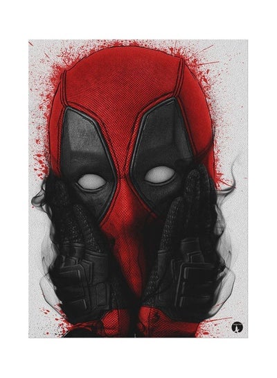 Deadpool Printed Mouse Pad Red/White/Black