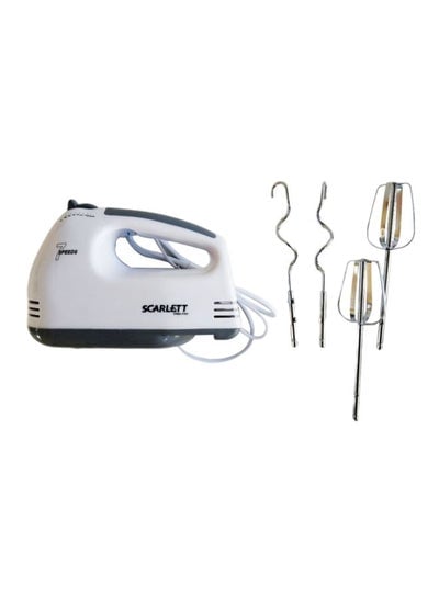 7-Speed Electric Super Hand Mixer 260 W HE-133 White/Silver/Grey