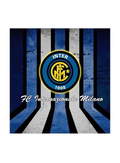 Inter Milan Football Club MDF Wall Art Multicolour 30x30centimeter