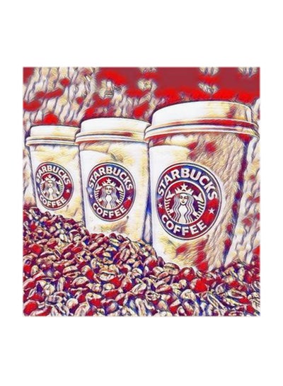 Starbucks Coffee MDF Wall Art Multicolour 30x30centimeter