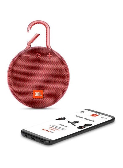 Clip 3 Portable Bluetooth Speaker Red