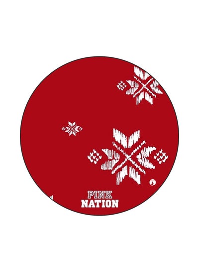 Pink Nation Printed Mouse Pad Red/White