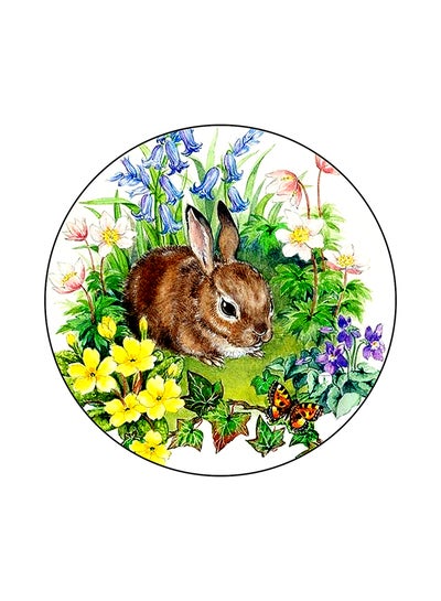 Rabbit Printed Mouse Pad Multicolour