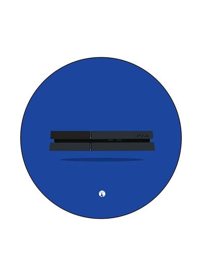 Anti-Slip Printed Mouse Pad Blue/Black