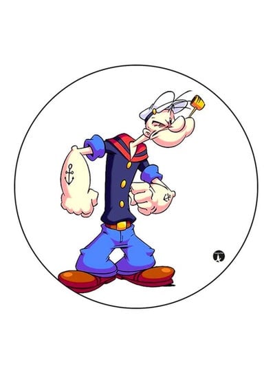 Popeye Printed Round Mousepad Multicolour
