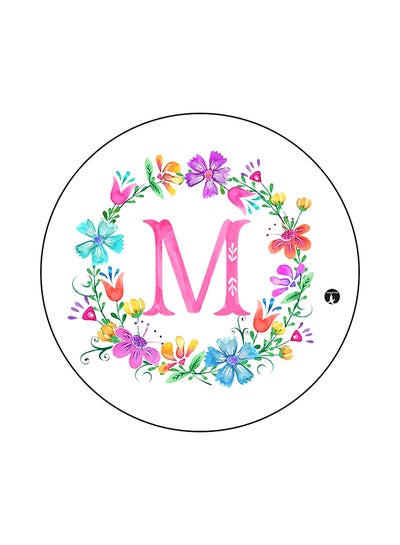 The Letter M Printed Mouse Pad Multicolour