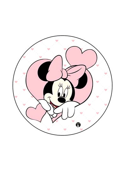 Disney Character Printed Mouse Pad Black/White/Pink