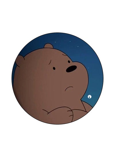 We Bare Bears Printed Mouse Pad Brown/Blue