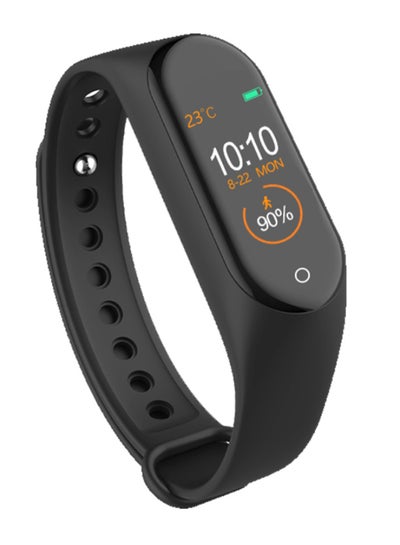 M4 Intelligent Time Calorie Sleep Sport Monitor Smartwatch Black