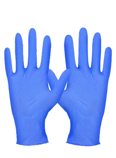 Pair Of Disposable Nitrile Safeguard Glove Blue 24 x 10centimeter