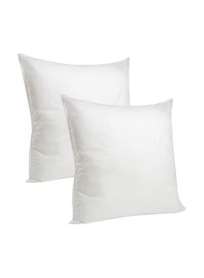2 Pieces | Sleeping Solid Cushion White 45x45centimeter