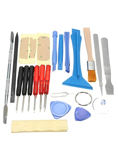 23-Piece Smart Cell Mobile Phone Opening Pry Repair Tool Kit Multicolour 25centimeter