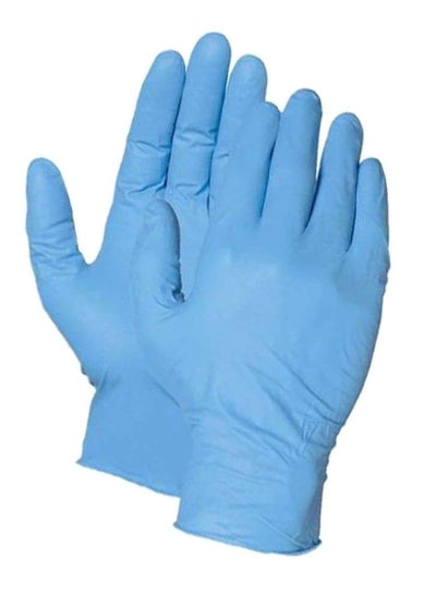 Pair Of Nitrile Examination Gloves Blue L