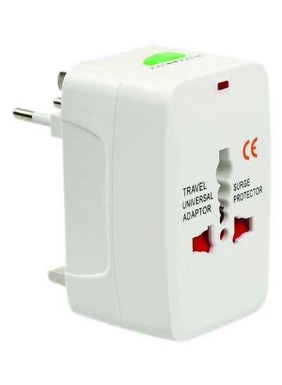 All-In-One International AC Adapter Socket White