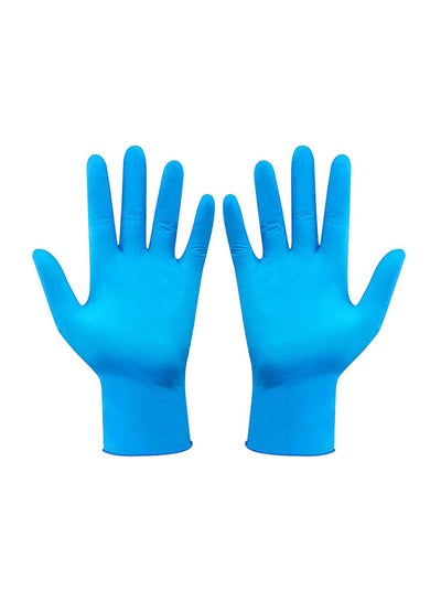 Portable Waterproof Anti-Slip Single Use Nitrile Glove Blue