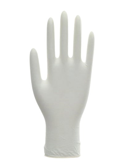 100-Piece Disposable Nitrile Gloves Set White XL