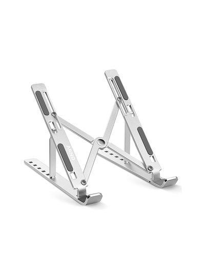 Adjustable Aluminum Laptop Stand Silver