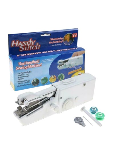 Portable Handy Stitch Handheld Sewing Machine White 8.8 x 5.8 x 2.2inch White