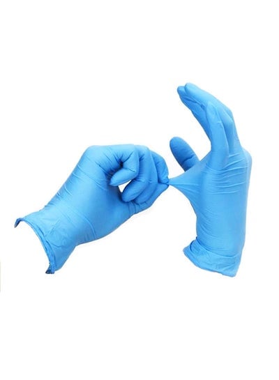 100 Piece Disposable Nitrile Powder Free Gloves Blue X Large