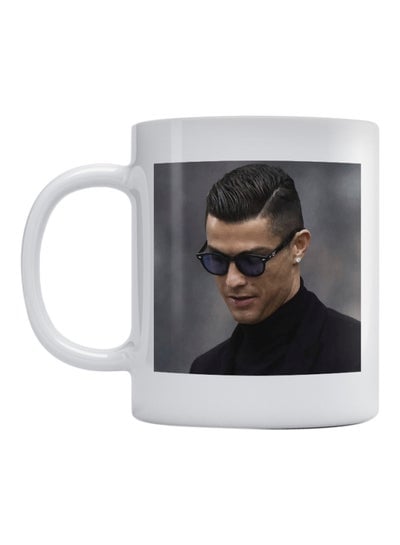 Ronaldo Printed Mug White/Black/Beige 350ml