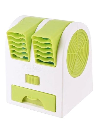 Desk USB Fan Green/White 13.6x11.6x10.9centimeter