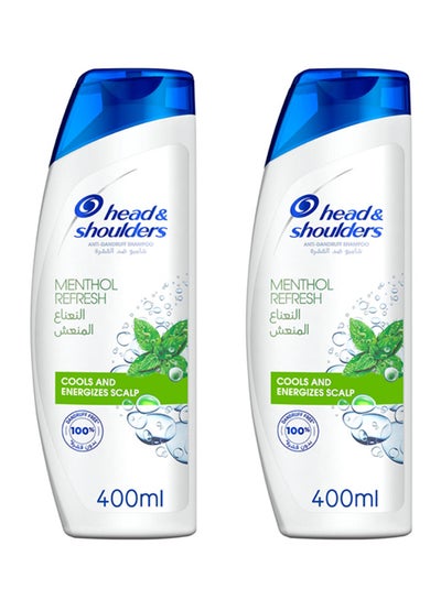 Menthol Refresh Anti-Dandruff Shampoo 400ml Pack Of 2 (Pack of 2) 400ml
