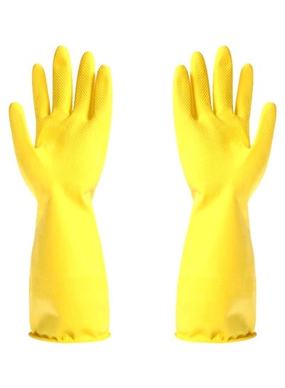 Pair Of Cleaning Gloves Yellow 150 x 30millimeter