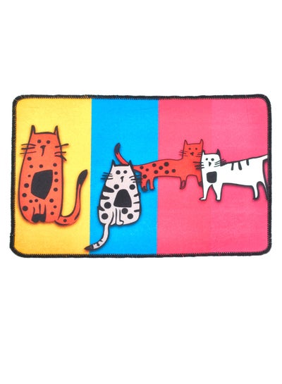 Cats Door Mat Multicolour 45 x 70centimeter