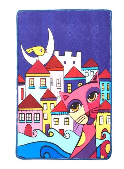 Owl And City Door Mat Multicolour 45 x 70centimeter