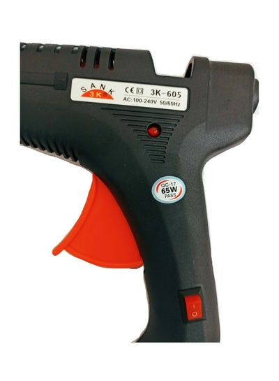 Hot Melt Glue Gun 65W Set Black