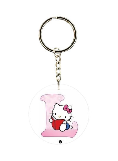 Hello Kitty Letter L Printed Keychain