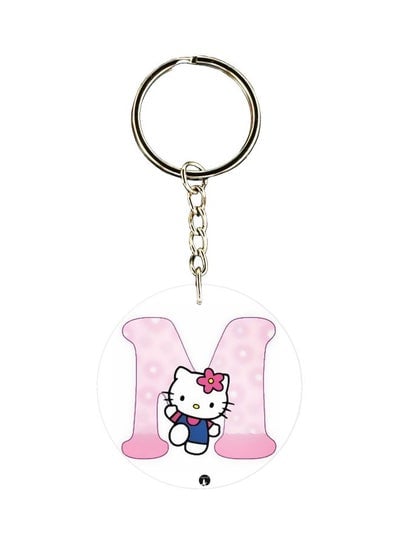 Hello Kitty Letter M Printed Keychain