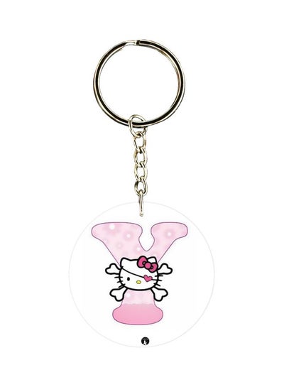 Hello Kitty Letter Y Printed Keychain