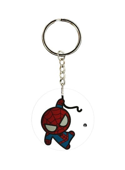 Spiderman Printed Single Sided Keychain