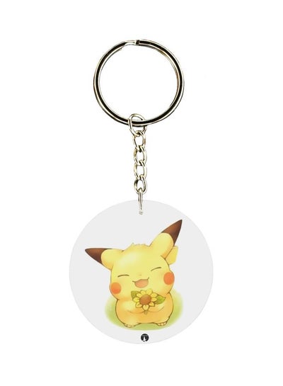 Single Sided Pikachu Cartoon Themed Keychain