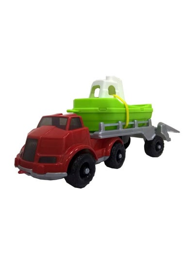 Master Transport Truck With Ship PLS07675Y Multicolour