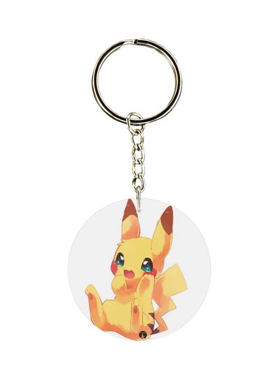Pikachu Printed Keychain