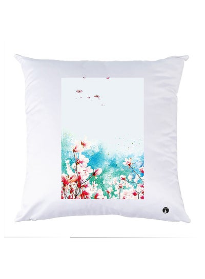 Printed Pillow Polyester White 30x30cm