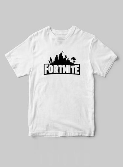 Fortnite Themed Short Sleeve T-Shirt White