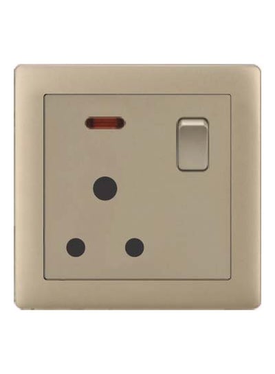V1 G Series 15A Socket With Switch Gold 3inch