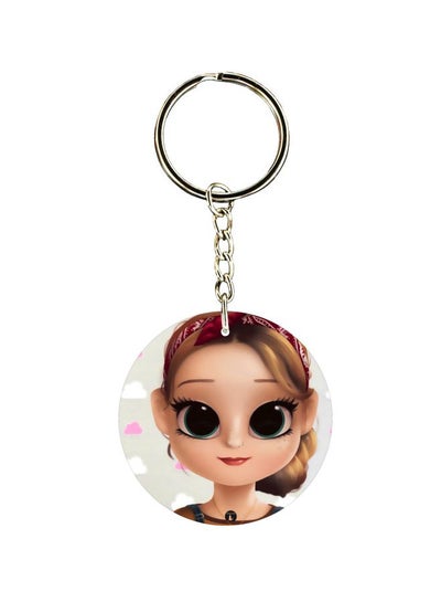 Animated Girl Printed Keychain